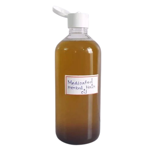 Medicated Natural Herbal Hair Oil - Color: Yellow