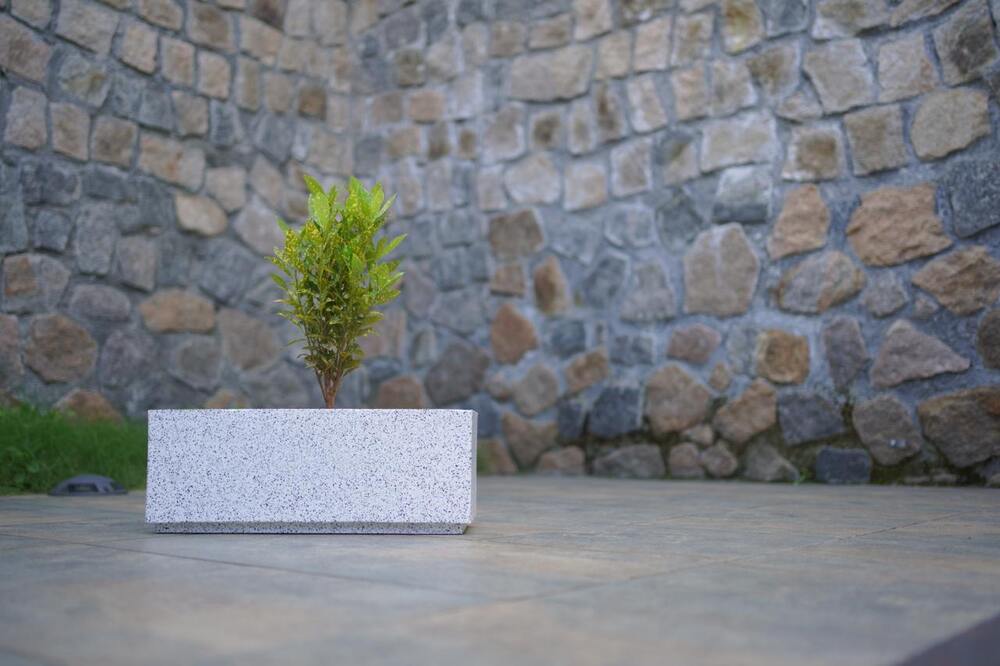 Flower Pots - Color: Marble/ Granite/ Stone Finish