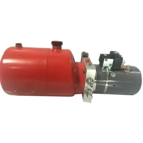 24 V Hydraulic Power Pack - Color: Red