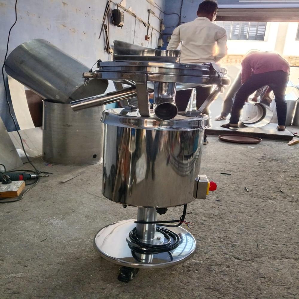 Automatic Tablet Dedusting Machine - Color: Silver