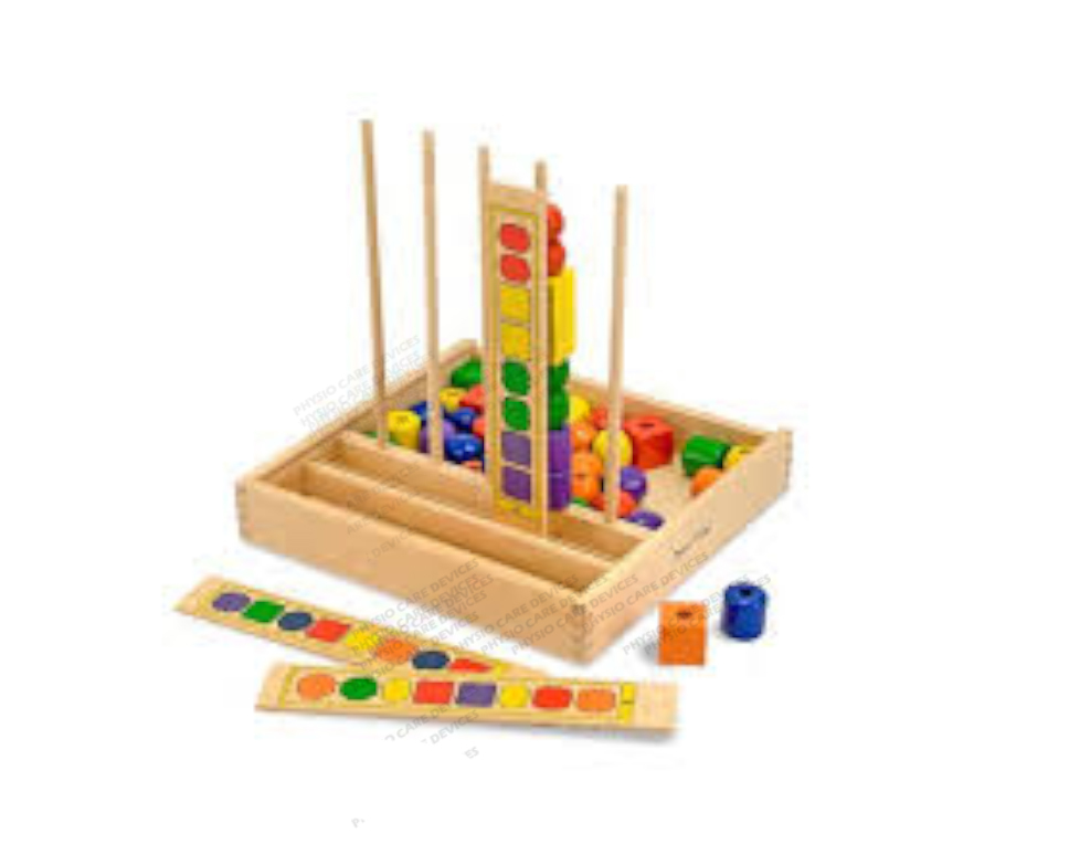 Counting And Colour Sorting Multi Shape Beads Set