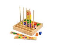 Counting and Colour sorting  multi shape  beads set