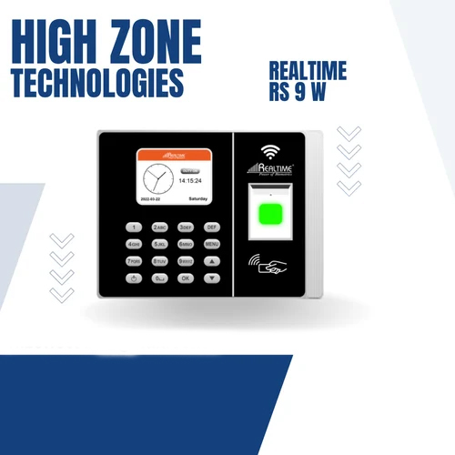 Realtime Rs 9w Biometric Attendance Fingerprint Machine
