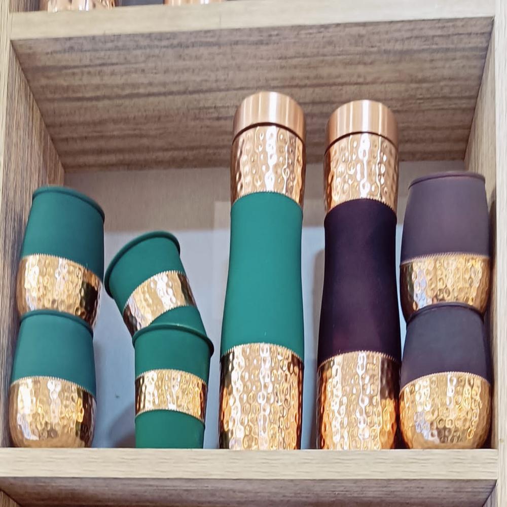 Metal Copper Bottle - Shape: Cylindrical