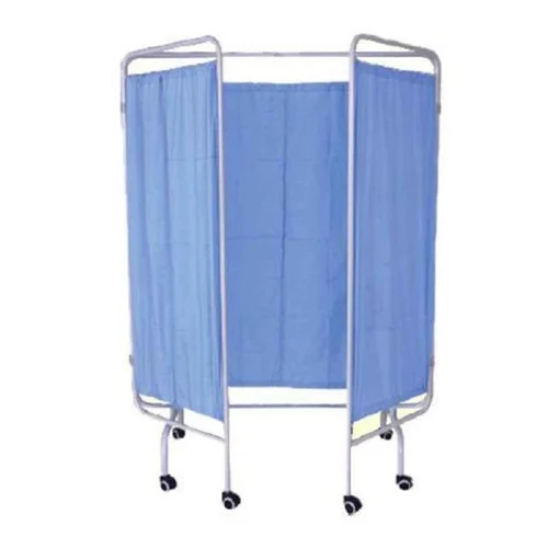 Surgitech Hospital Bedside Screen 3 Panels - Cotton Material, 36 Inch Width X 84 Inch Height, Manual Operation, Portable Design For Patient Privacy