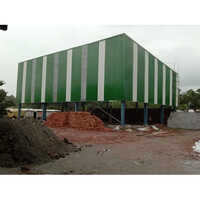Prefabricated Warehouse Shed - Steel Walls, Concrete Floor, Aluminum Roof | 10-15 Year Lifespan, Customizable Colors, Versatile For Warehouse & Workshop