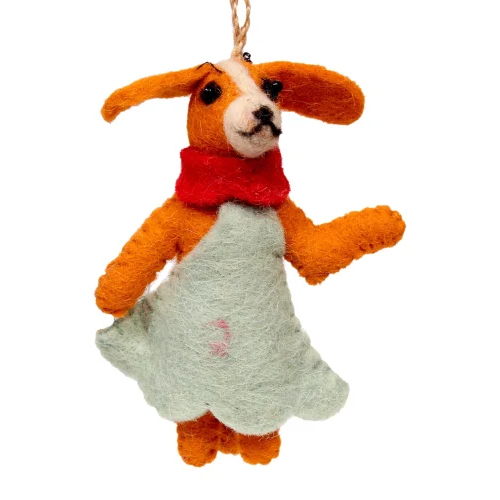 Orange Wool Felt Pet Toys
