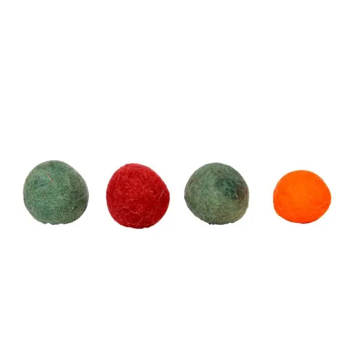 Wool Felt Balls Pom Pom - Color: Orange