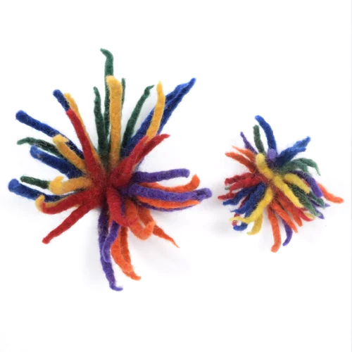 Wool Felt  Fireworks Rainbow Colot - Color: Multicolor