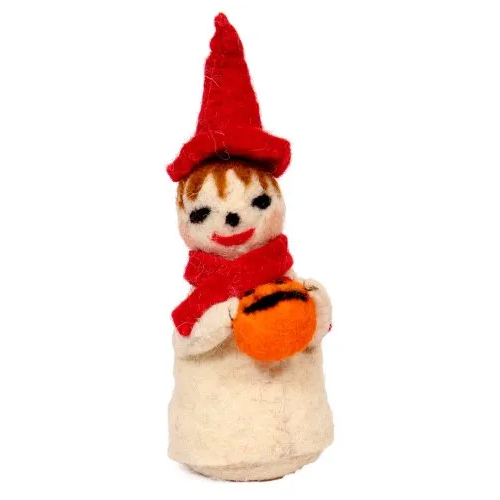 Wool Felt Snow Man - Color: Multicolor