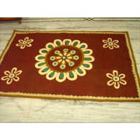 Wool Felt Floor Carpet - Color: Multicolor