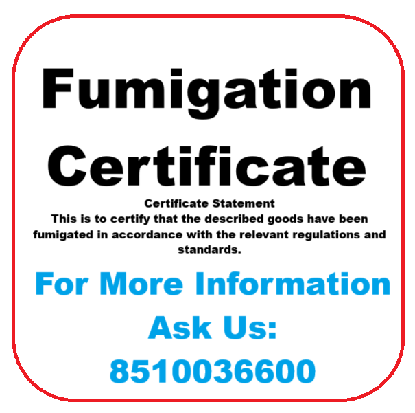 Fumigation Certificate