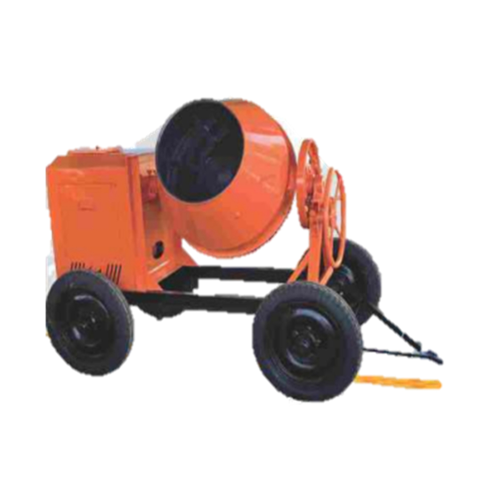 Orange Safari Concrete Mixer 1000 HFM Tilting Type, Crompton Motor W/O Hopper