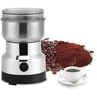 Nima Electric Coffee Grinder - Stainless Steel, 10x10x18 Cm | Durable, Rust-proof, Multipurpose For Grains, Beans, And Spices