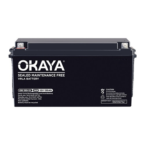 Okaya 100Ah 12V Smf Battery - Color: Black