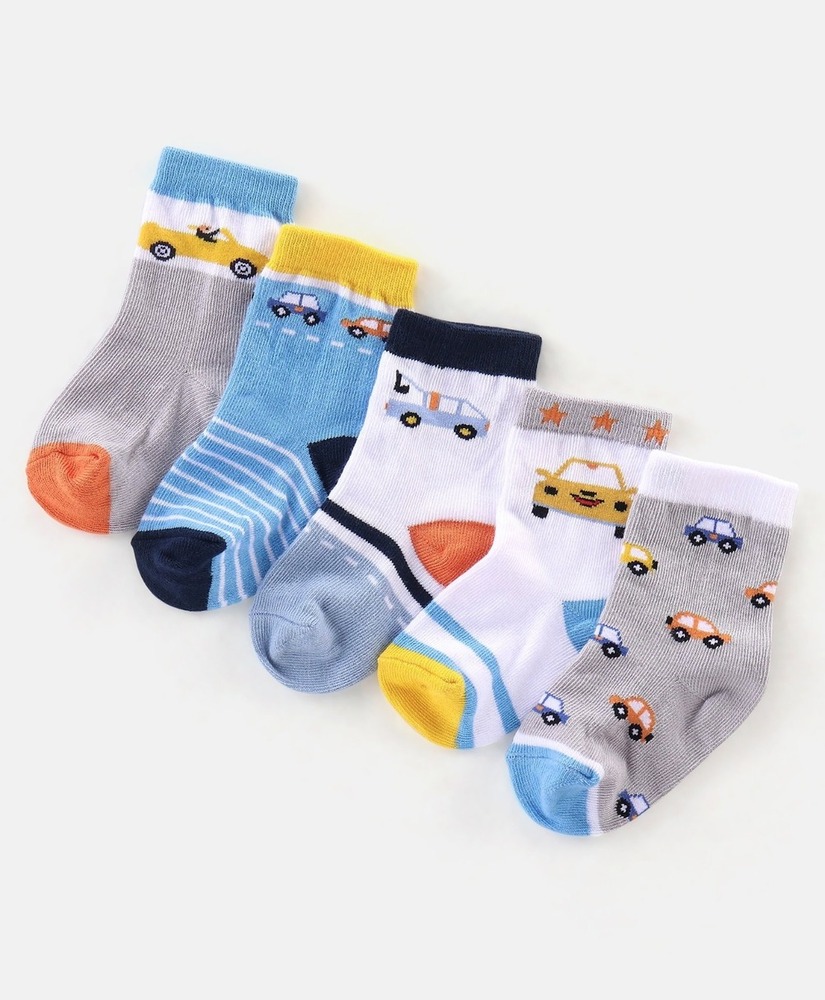 Kids School Socks - Soft Cotton Blend , Durable Reinforced Heel And Toe, Moisture-wicking Comfort For Active Days