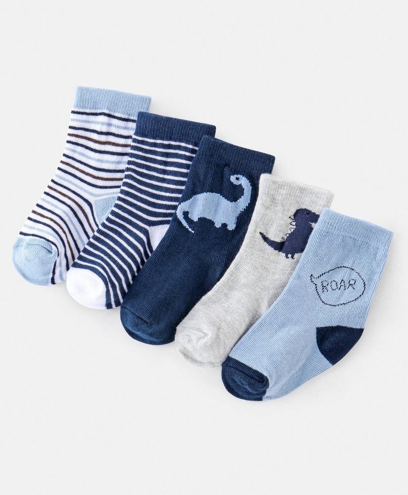 Kids School Socks - Soft Cotton Blend , Durable Reinforced Heel And Toe, Moisture-wicking Comfort For Active Days