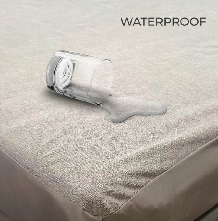 Waterproof Mattress Protector - Cotton Fabric, Full Size, White Color | Soft Texture, Eco-friendly, Compatible With Latex Mattresses