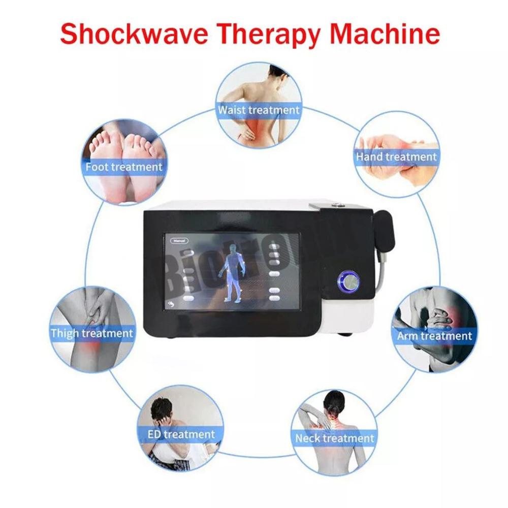 Professional Pneumatic Shockwave Therapy Machine Black Edition for Pain Relief and Physiotherapy