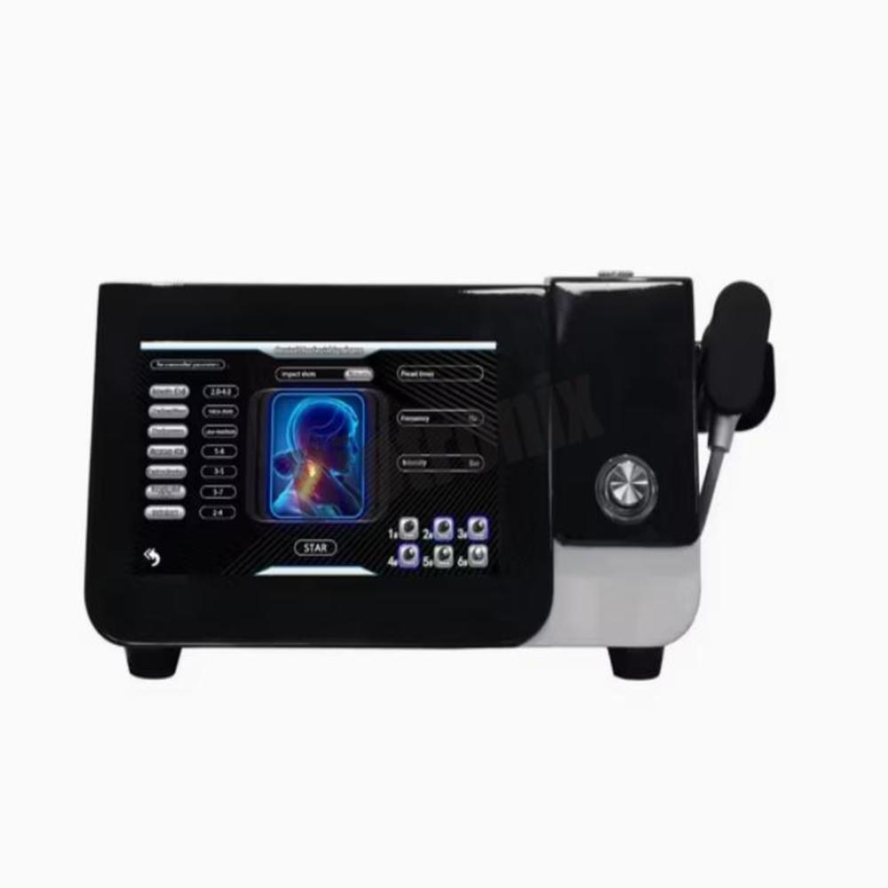 Portable Pneumatic Shockwave Therapy Machine Black Model for Pain Management & Rehabilitation