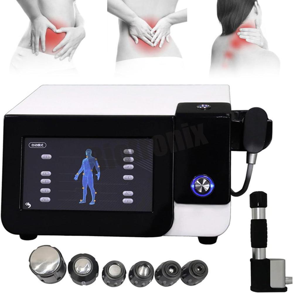 Portable Pneumatic Shockwave Therapy Machine Black Model for Pain Management & Rehabilitation