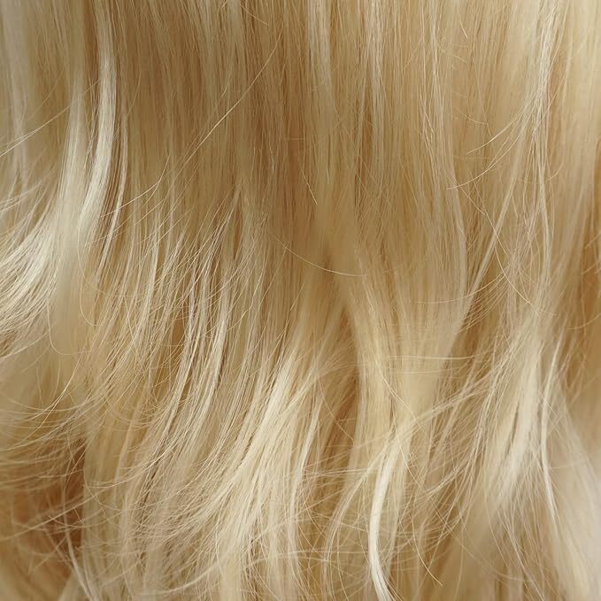 Swiss Lace Front Wig Long 20 inch Beige Blonde Heavy Density Wig Hair Extension
