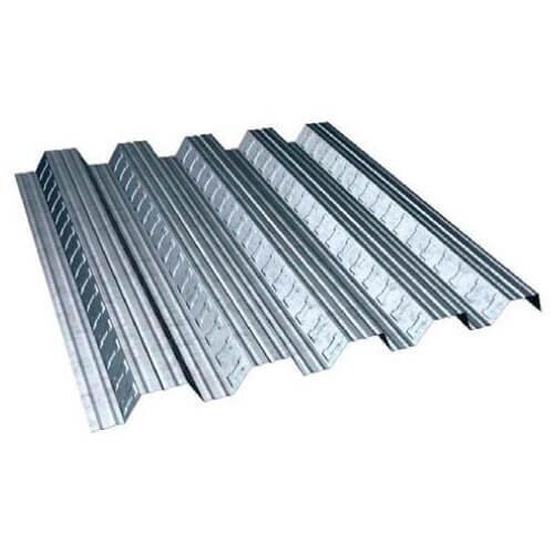 Steel Decking Sheet - 1.2 Mm Thickness, 8 Ft Length, Black Color-coated Surface | Corrosion Resistant, Waterproof, Durable Stainless Steel Coating