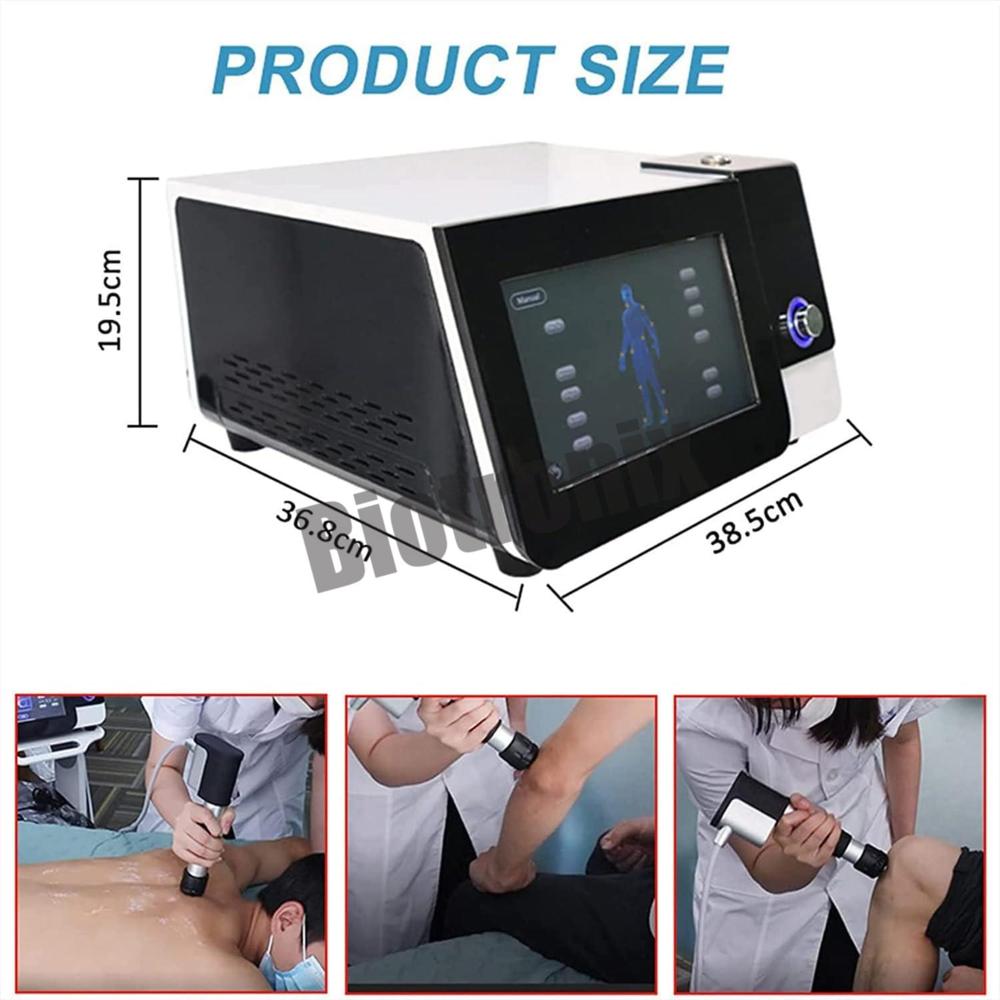 Advanced Pneumatic Shockwave Therapy Equipment Black Edition for Clinic & Home Use