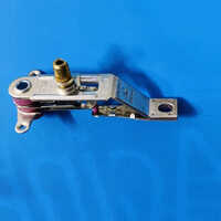 Polished Iron Press Thermostat - Silver 9.5 Inch Manual Control | High Standard Industrial Temperature Regulation Device