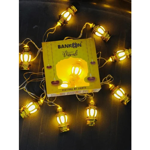 Bankon Laltern Shaped Diwali Led Light - Color: Yellow