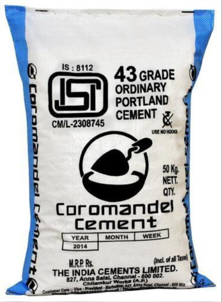 43 Grade Coromandel Cement - Color: Grey