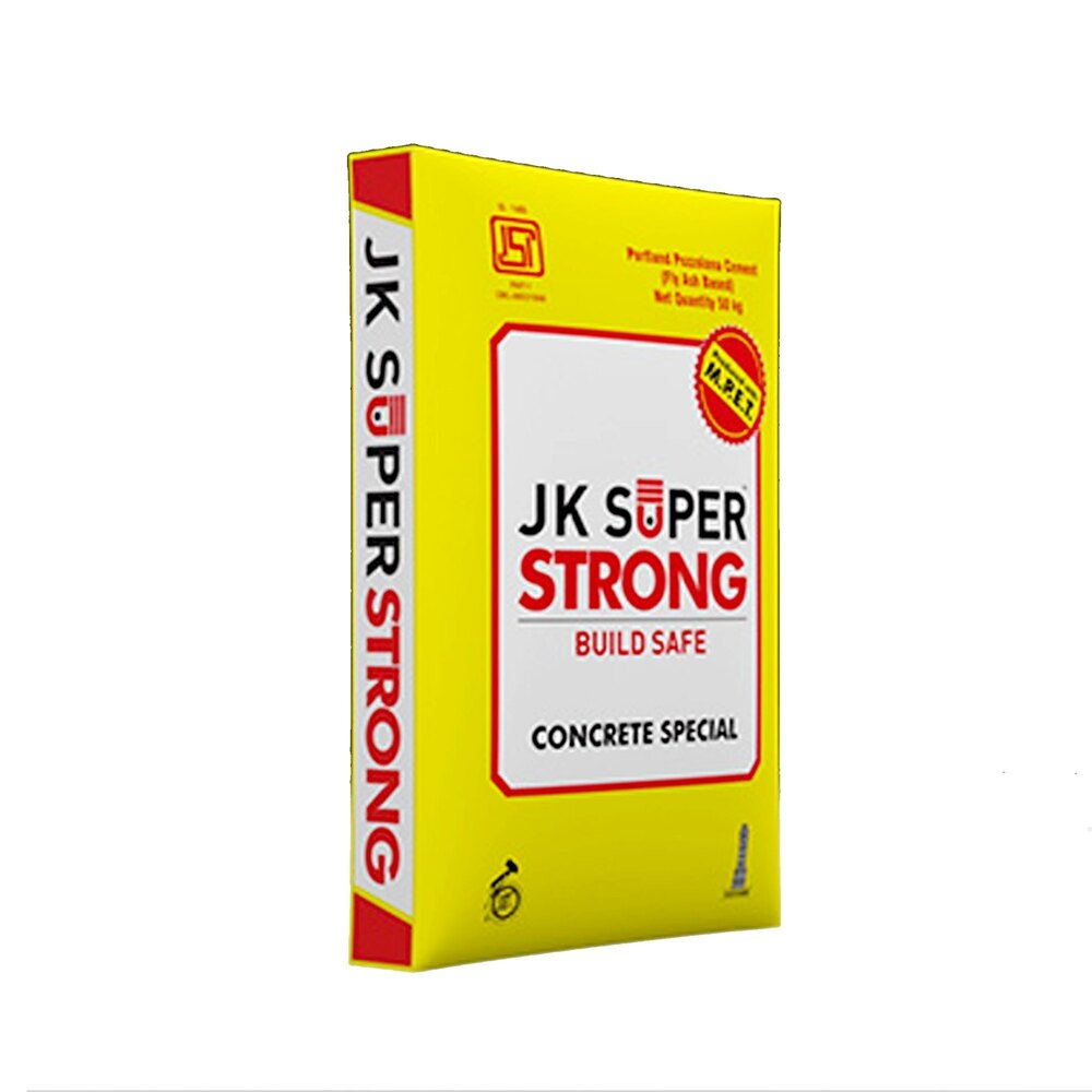 Jk Super Construction Cement - 50 Kg Sack Bag | Opc, Fine Natural Sand, Superior Strength, Durable Grey Finish