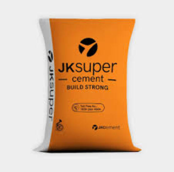 Jk Super Construction Cement - 50 Kg Sack Bag | Opc, Fine Natural Sand, Superior Strength, Durable Grey Finish