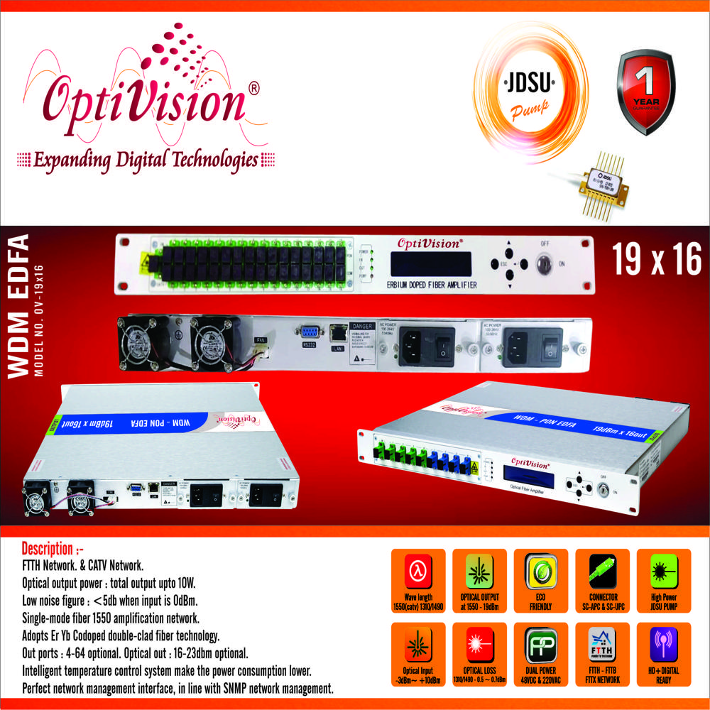 Wdm Pon Edfa : 19x16 - Application: Telecommunication