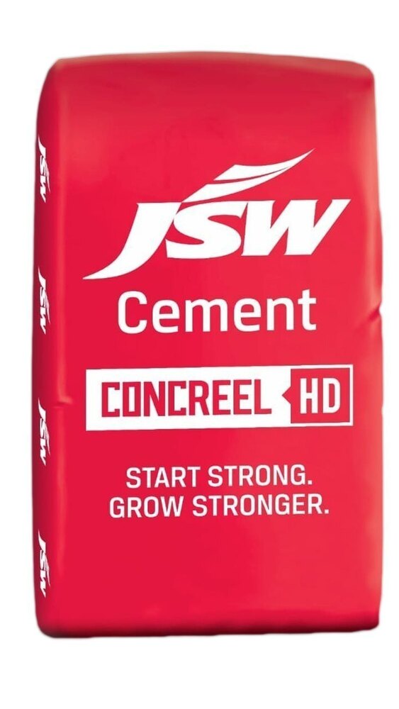 Jsw Psc Cement - Ordinary Portland Cement (Opc), 50kg Sack Bag , Fine Sand Fineness, Natural Grey Color, Durable And Reliable For Diverse Applications