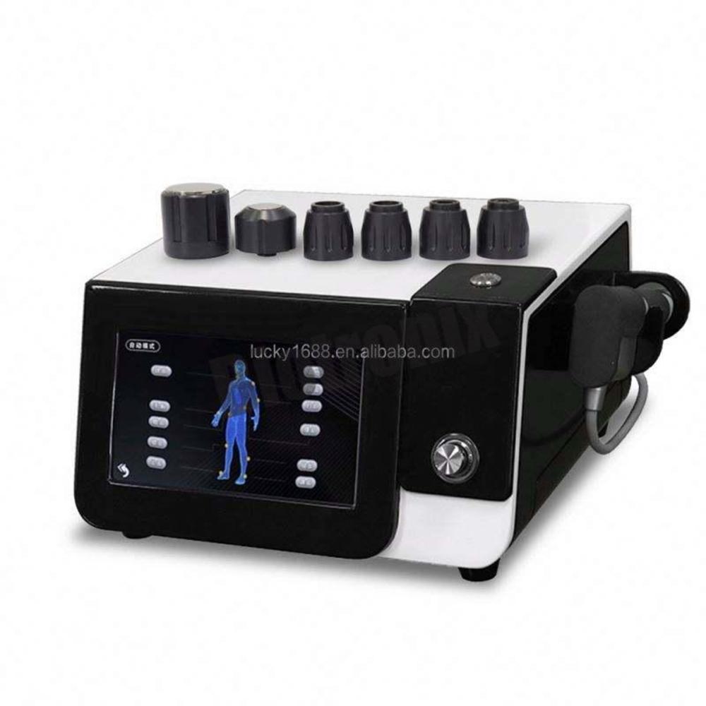 New Arrival Black Pneumatic Shockwave Therapy Device for Beauty & Rehabilitation