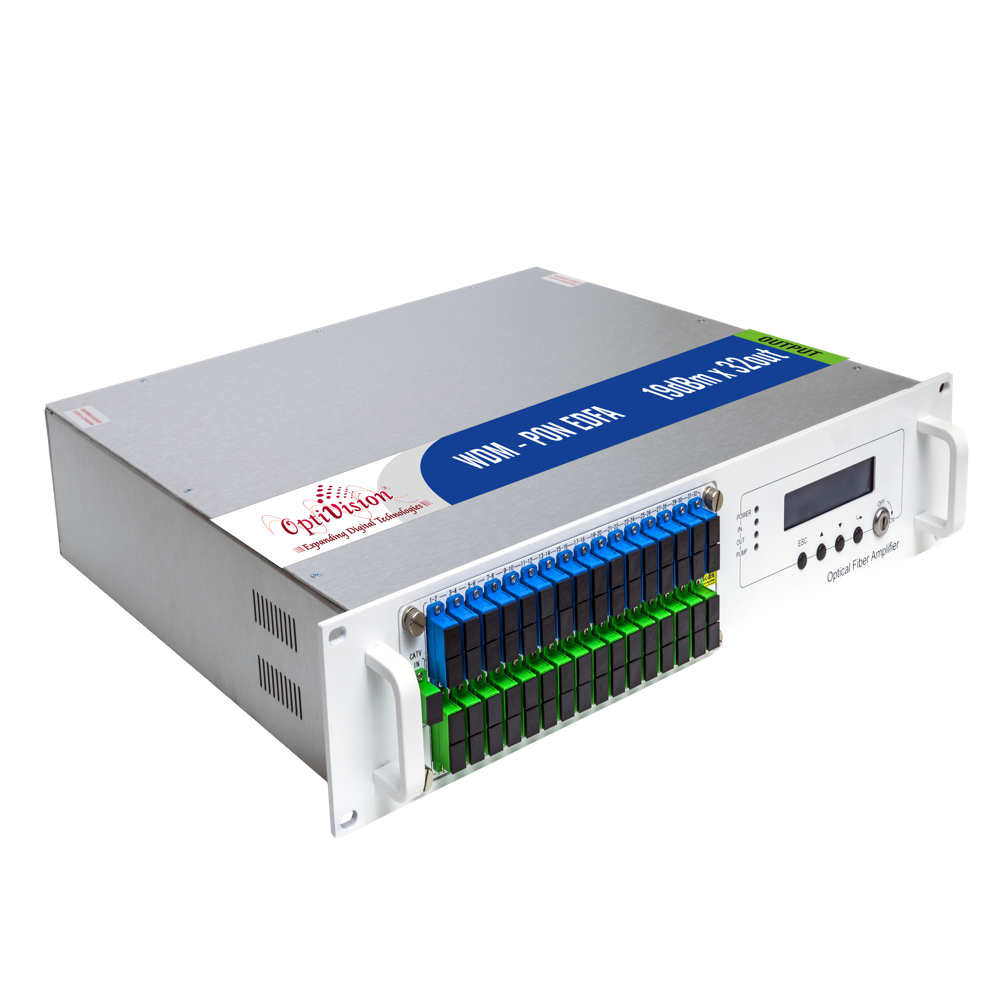 Pon Wdm Edfa - 19x16 Channels With Dual Supply & Input | High Reliability, Metal Frame, Remote Control, Dual Pump Configuration