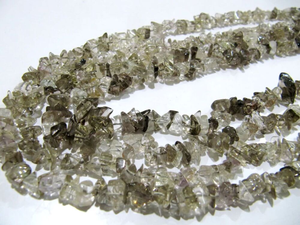 Natural Smoky Quartz Uncut Chip Beads 6 to 10 mm