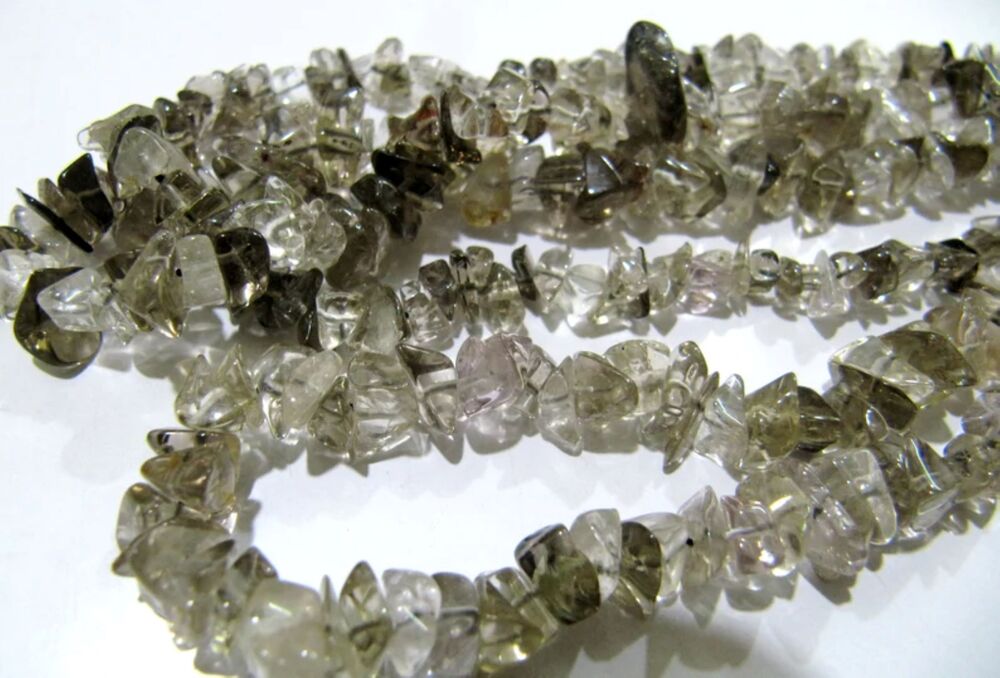 Natural Smoky Quartz Uncut Chip Beads 6 to 10 mm