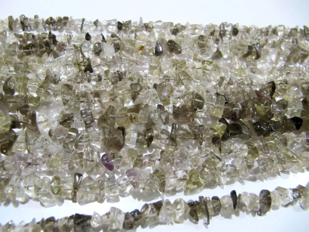 Natural Smoky Quartz Uncut Chip Beads 6 to 10 mm