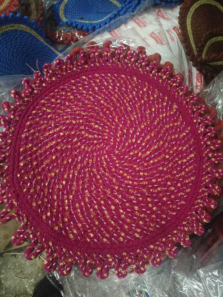 Glory Mats - Acrylic Round Mats, 20" X 20", Available In 5 Bright Colors | Features: Anti-slip, Washable, Waterproof, 10mm Thickness, Ideal For Various Uses