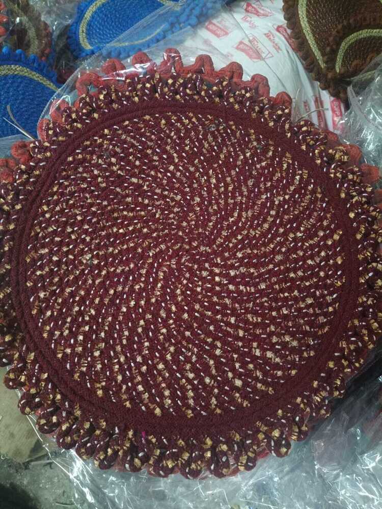 Glory Mats - Acrylic Round Mats, 20" X 20", Available In 5 Bright Colors | Features: Anti-slip, Washable, Waterproof, 10mm Thickness, Ideal For Various Uses