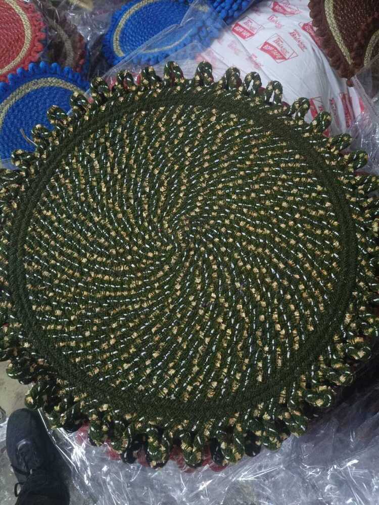 Glory Mats - Acrylic Round Mats, 20" X 20", Available In 5 Bright Colors | Features: Anti-slip, Washable, Waterproof, 10mm Thickness, Ideal For Various Uses