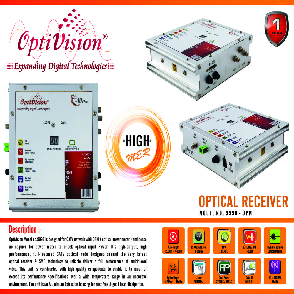 Optical Receiver : Opm Deluxe - Application: Telecommunication