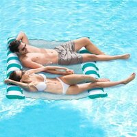Pool Float Double (52*52) - Thick Non-Stick PVC, 132L x 132W Centimeters, Multicolor | Versatile Water Hammock for Pool, Beach, and Lake Fun