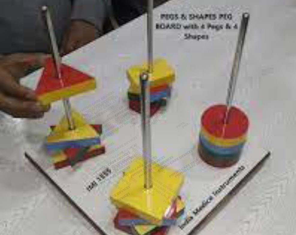 Pegs and Shapes Board with box