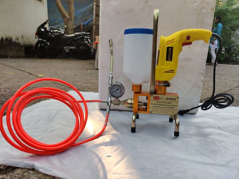 Orange High Pressure Grout Pump - 220v/50hz, Max Output Pressure 18000 Psi | Lightweight 8kg, Electric Power, Ideal For Cement/epoxy Grout