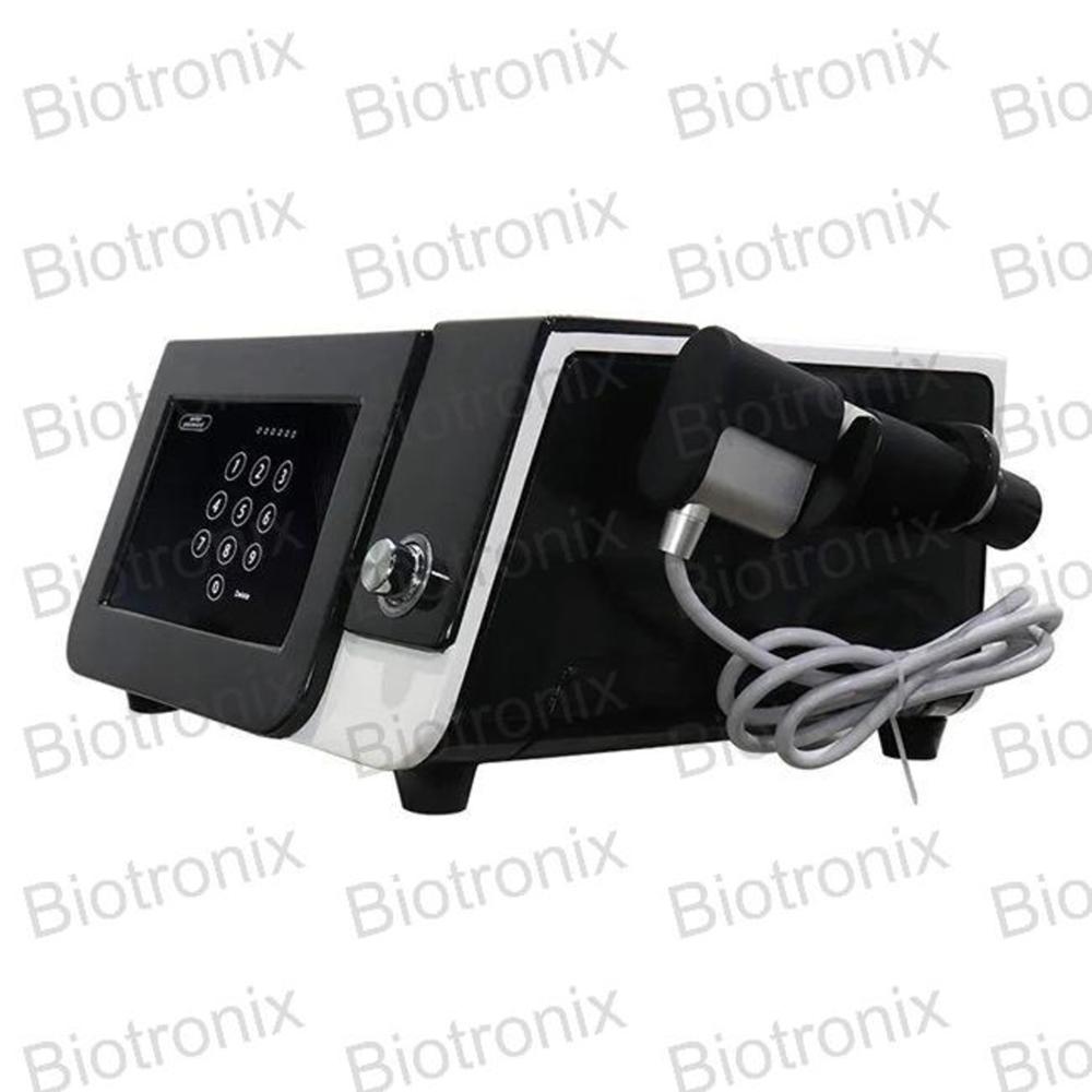 Adjustable Intensity Pneumatic Shockwave Therapy Device Black for Professional Use