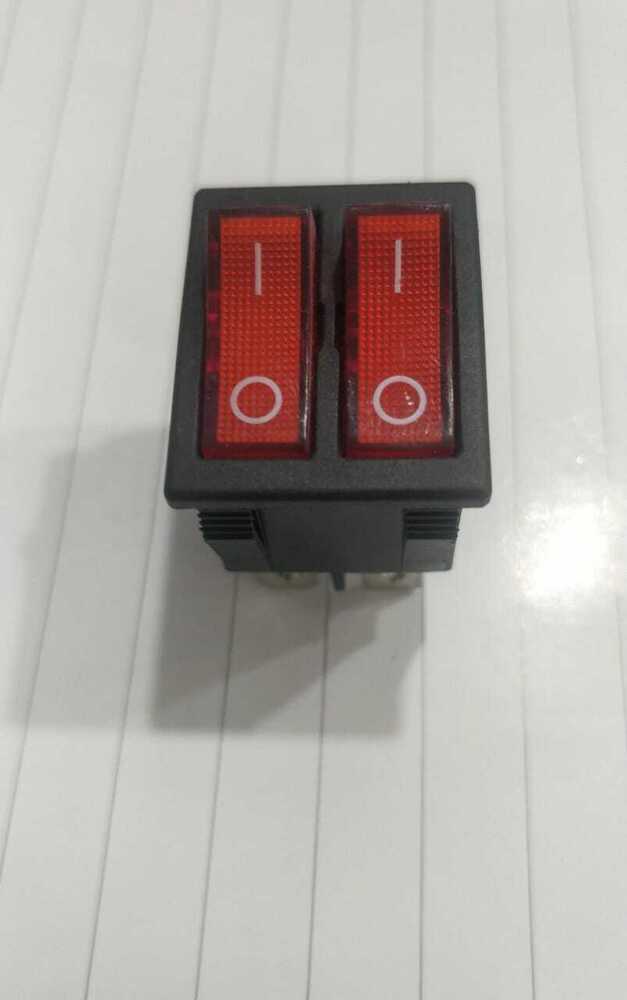 Rocker Switsch Red Light 2 Line  4 Pin On Off