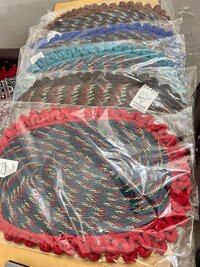 Marigold Ovel Mats - 15"x23", 350g Each | Anti-slip, Anti-bacterial, Waterproof, Washable, 5 Color Options